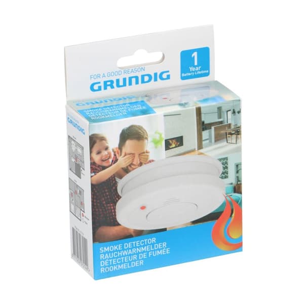 Grundig Røgdetektor 10 cm Hvid
