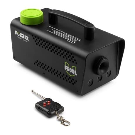 Fuzzix F500S Party rökmaskin 500 Watt - med trådlös fjärrkontroll - inkl 250ml rökvätska