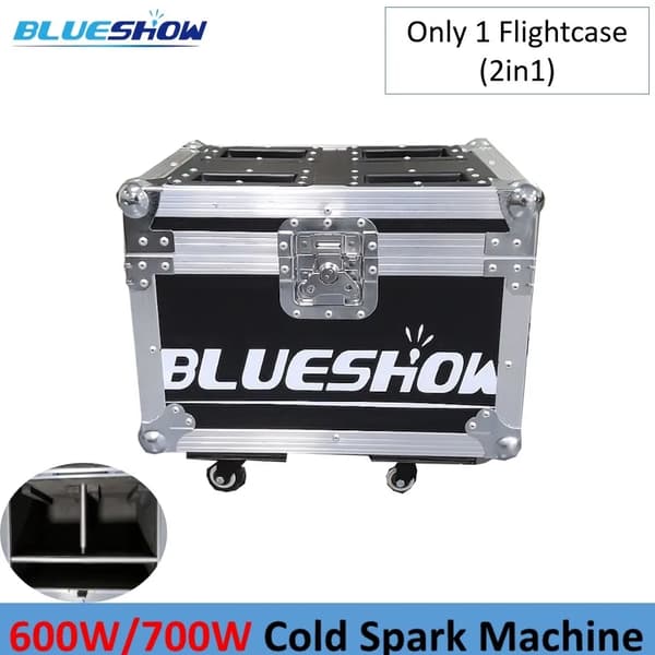 Kold Gnistsprøjte, 750W Output, DMX Fjernbetjening,1 Sag kun, Sort skal
