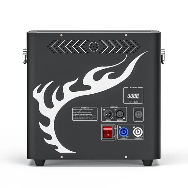 Real Flame Maskin, 300W Effekt, DMX Kontroll,svart, EU