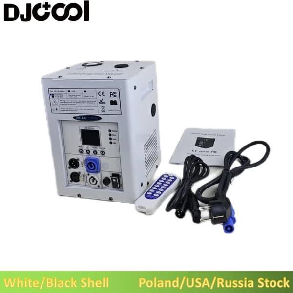 Kall Funksmaskin, 750W Effektutgång, DMX512 Kontroll,1 Maskin, Vitt skal