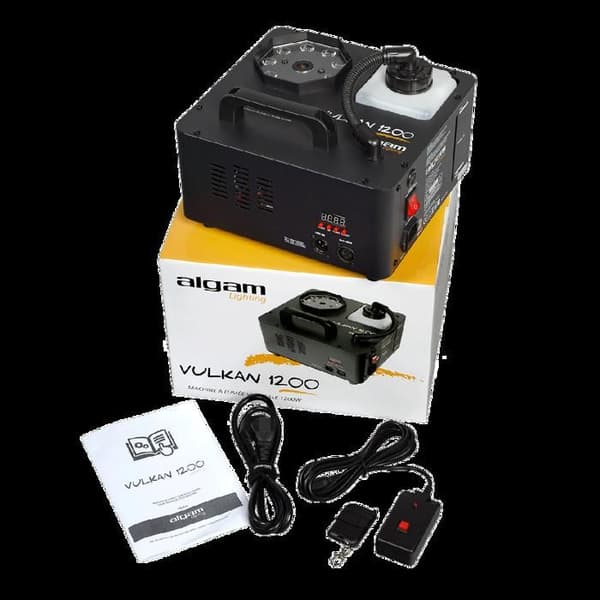 Maskin för rök - Algam Lighting - VULKAN 1200 - 1200W - CO2-effekt - 9 LED RGB