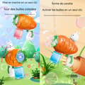Miniatyrbild 4 av 4: C Maskin för bubblor 16x9x20cm Turnip Bunny leksaks bubbelmaskin med ljus present till barn