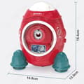 Miniatyrbild 4 av 4: TD® Aviation Rocket Electric Bubble Blowing Machine kommer med glad musikalisk atmosfär och cool belysning.