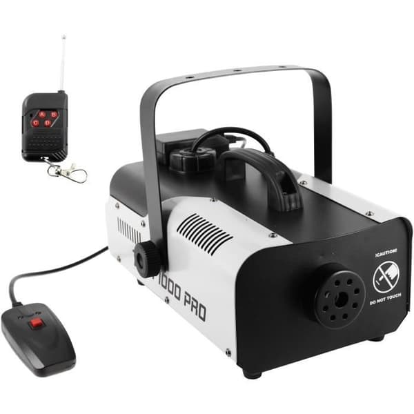 BOOMTONEDJ F1000 PRO - 1000W rökmaskin - 150m3 utgång - Kabel- och HF-fjärrkontroll ingår - Kompakt