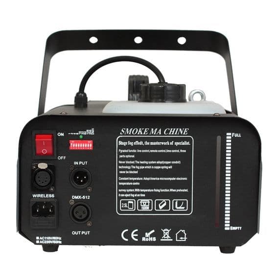 IBIZA LIGHT LSM1200PRO Professionell programmerbar rökmaskin med DMX - 1200w