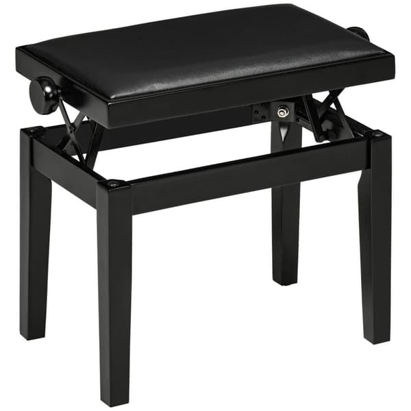 Pianotuoli, 63x33x45-56 cm, Musta