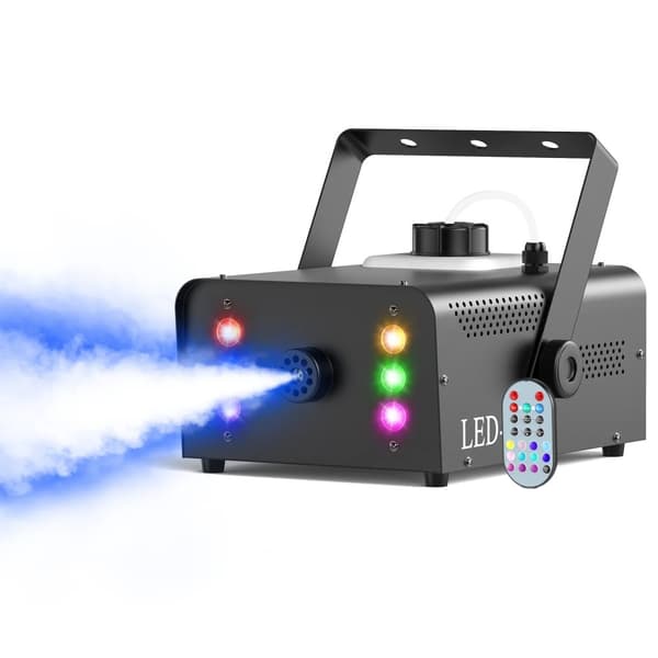 Røgmaskine, 1500W effekt, RGB LED-lys,ZQ10141, EU stik