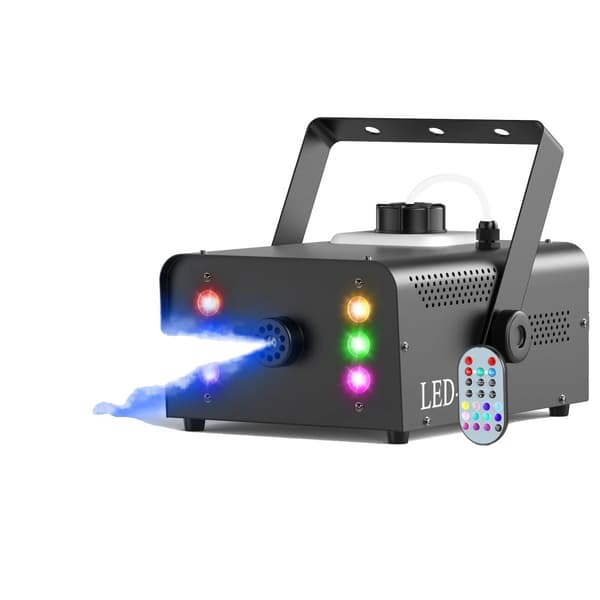 Røgmaskine, 1500W effekt, RGB LED-lys,ZQ10141, EU stik