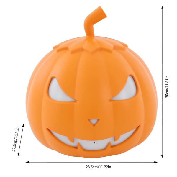 Halloween-kurpitsasumu kone, 800W teho, 12 värivaihtoehtoa,Oranssi, 11 tuumaa