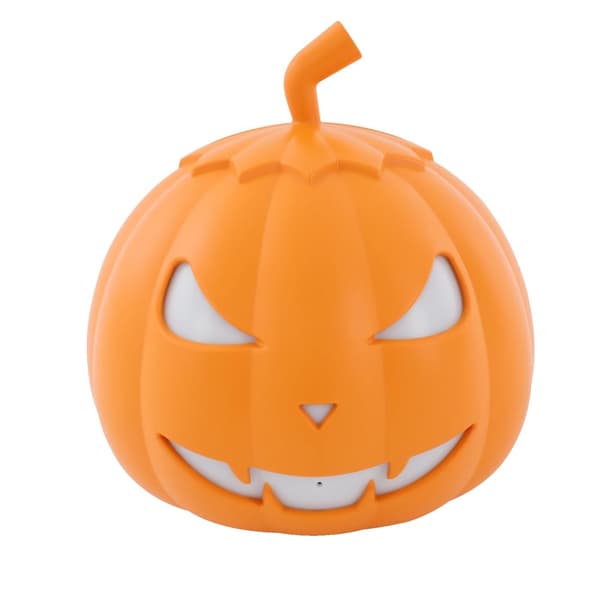 Halloween Græskar Tåge Maskine, 800W Effekt, 12 Farve Muligheder,Orange, 11 tommer