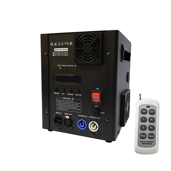 700W Kold Funkmaskine, DMX512 Kontrol, Justerbar Sprøjtehøjde,1 Maskine