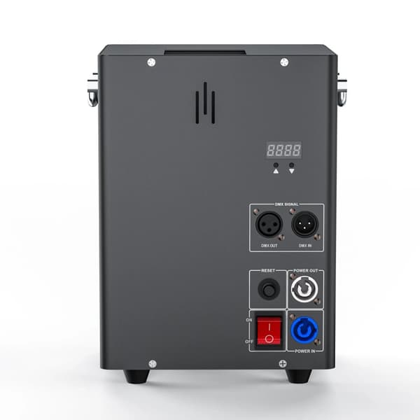 Flammekastemaskine til sceneeffekter, 180W effekt, DMX512 kontrol,sort, EU-stik