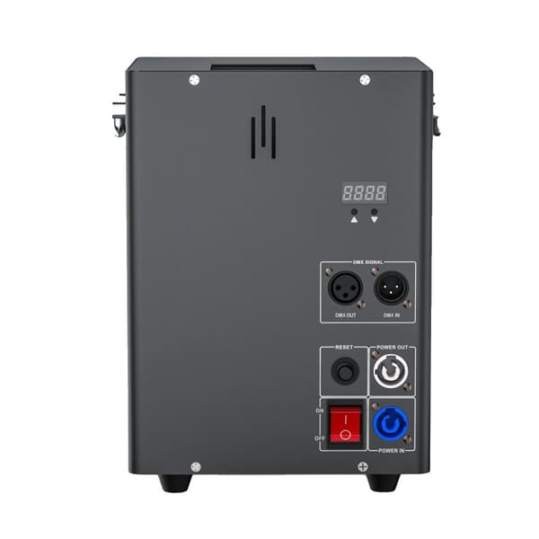 Flammekastemaskine til sceneeffekter, 180W effekt, DMX512 kontrol,sort, EU-stik
