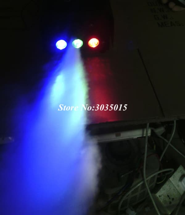 Røgmaskine, 500W Strøm, RGB Blandet Farve, Rød Grøn Blå Blandet
