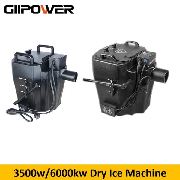 Kuivajääkone, 3500W/6000W Teho, 5~6 minuutin jatkuva sumuoutput,3500w, Kartonkipakkaus