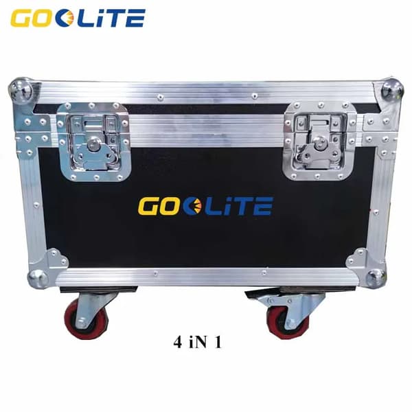 Kold Funkmaskine, Justerbar Sprayhøjde, DMX512 Kontrol,4i1 FlightCase kun, 600W