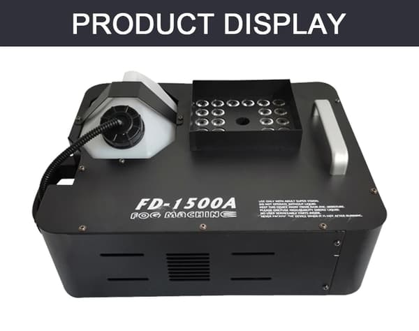Tågemaskine, 1500W effekt, hurtig røgudgang, LED 9W lyskilde,Eu stik, 220V