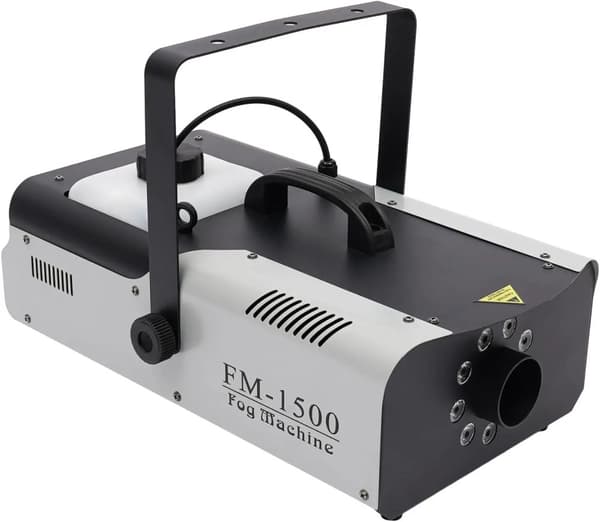 Dimmaskin, 1500W effekt, 9 LED-lampor, trådlös fjärrkontroll,svart