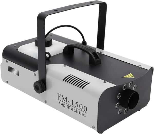 Dimmaskin, 1500W effekt, 9 LED-lampor, trådlös fjärrkontroll,svart