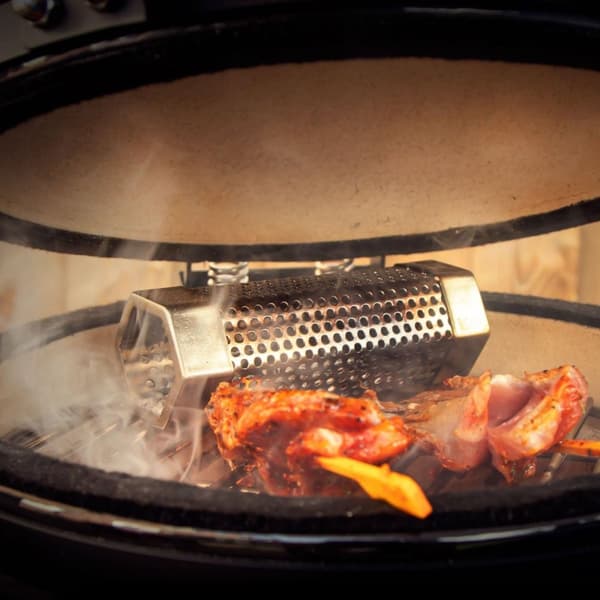 VONROC Rygeovn -  Kulgrill - Egg - Kamado | Rustfrit stål | Inkl. rengøringsbørste