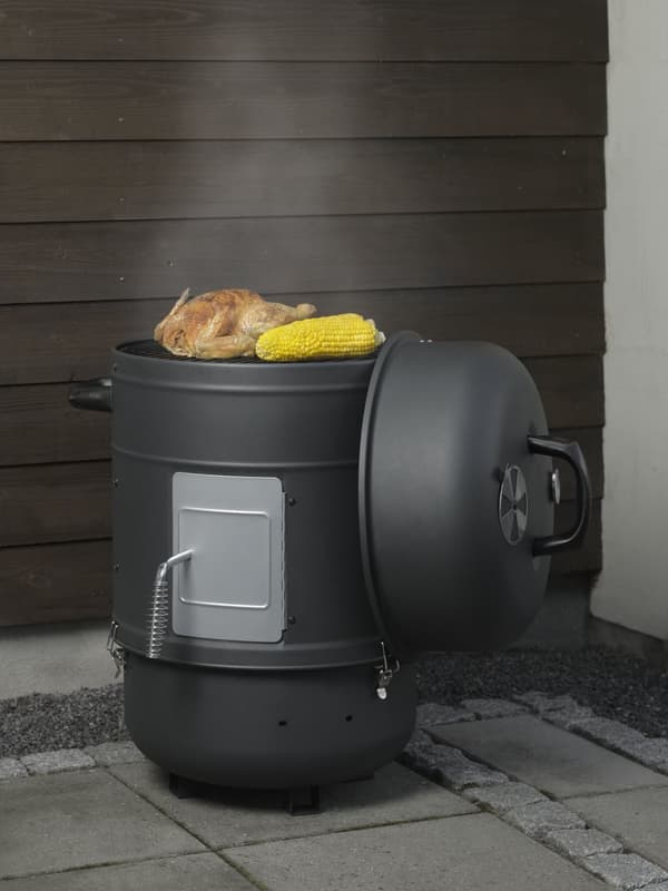 OCS - ES3 - Electric smoker oven, cylinder, black, 1800W