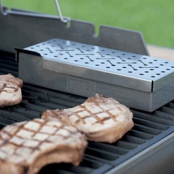 Universal rökare för WEBER grill - Gasgrill tillbehör - Grå
