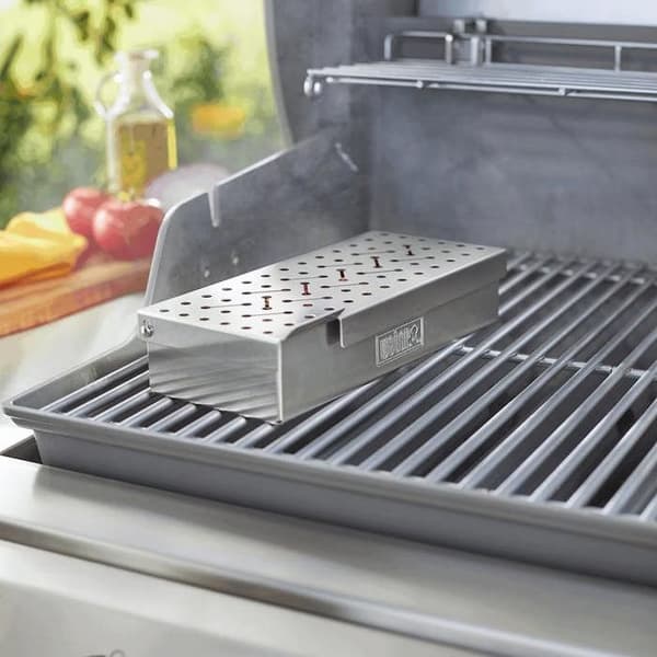 Universal rökare för WEBER grill - Gasgrill tillbehör - Grå