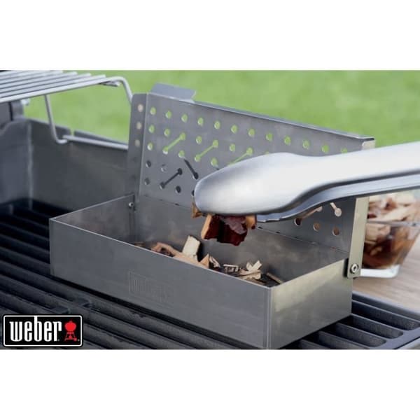 Universal rökare för WEBER grill - Gasgrill tillbehör - Grå