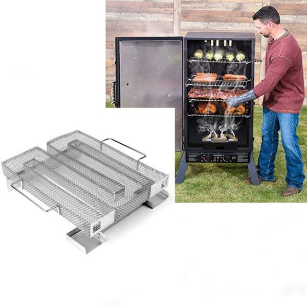 Kallrökare i rostfritt stål upp till 20 timmar / För grill och rökugn / Bordsaccessoar /