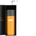 Miniatyrbillede 1 af 2: Rejse Humidor, Cedertræ Konstruktion, Bærbar Design, Gul C-logo