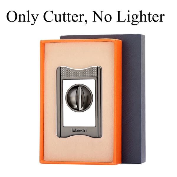 LUBINSKI Sikarinleikkuri, Premium Metallirakenne, Elegantti Lahjapakkaus,Vain Cutter 2