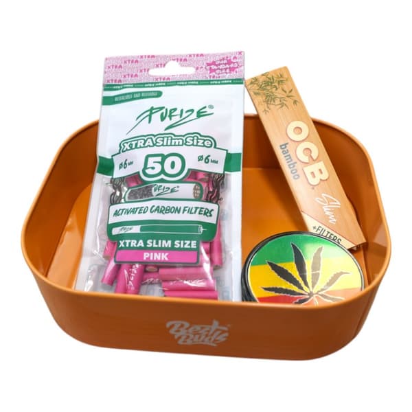 Best Buds metalrullebakke med æske - Sunset Sherbet
