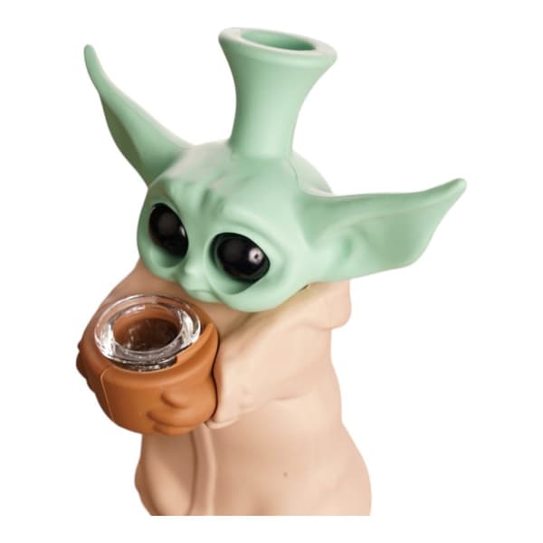 Baby Yoda stående silikonebongo