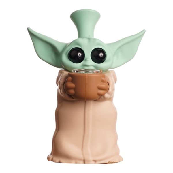Baby Yoda stående silikonebongo