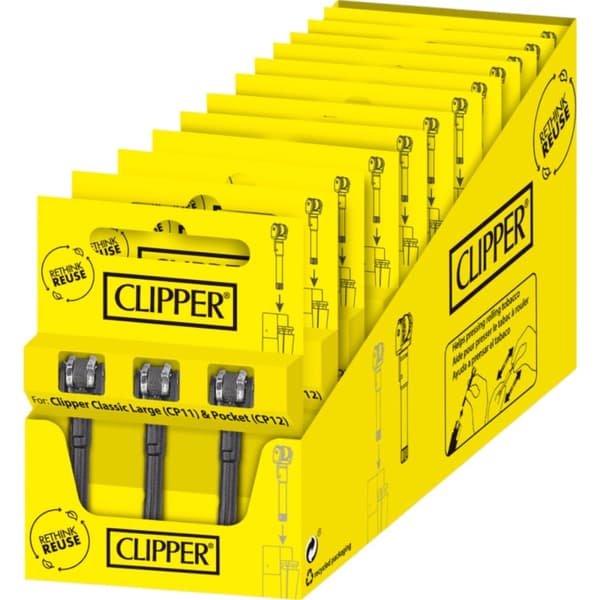 Clipper FLINT tupakkasuoja - 3 kappaleen läpipainopakkaus