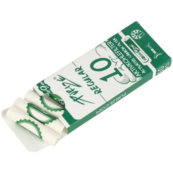 Purize REGULAR -hiilisuodattimet 10 kpl. halkaisija 9 mm