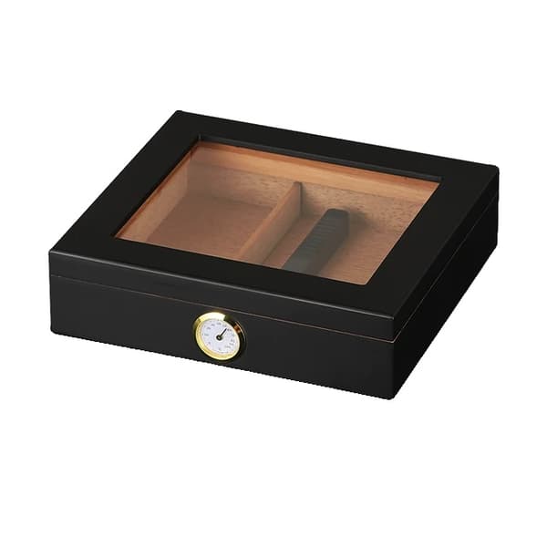 Humidor Cigar Box, Cedertræ Konstruktion, Bærbar Hygrometer, Stil 4