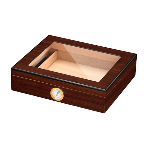 Humidor cigarrlåda, cederträkonstruktion, bärbar hygrometer, Stil 2