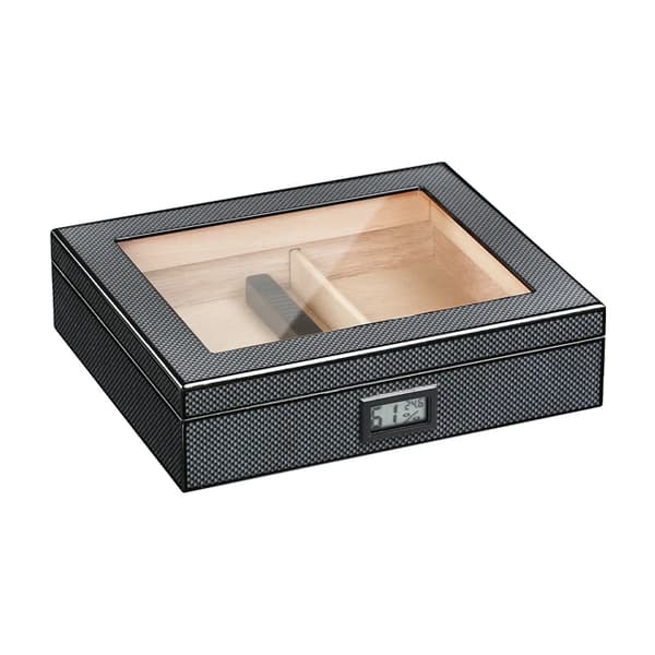 Humidor cigarrlåda, cederträkonstruktion, bärbar hygrometer, Stil 1