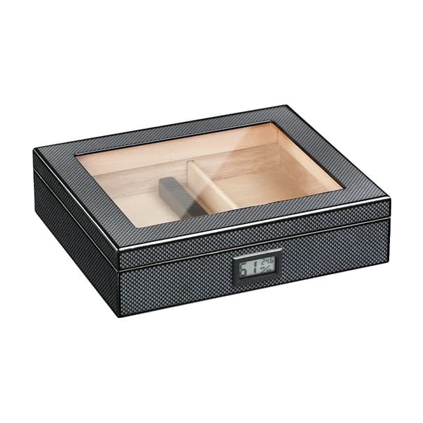 Humidor cigarrlåda, cederträkonstruktion, bärbar hygrometer, Stil 1