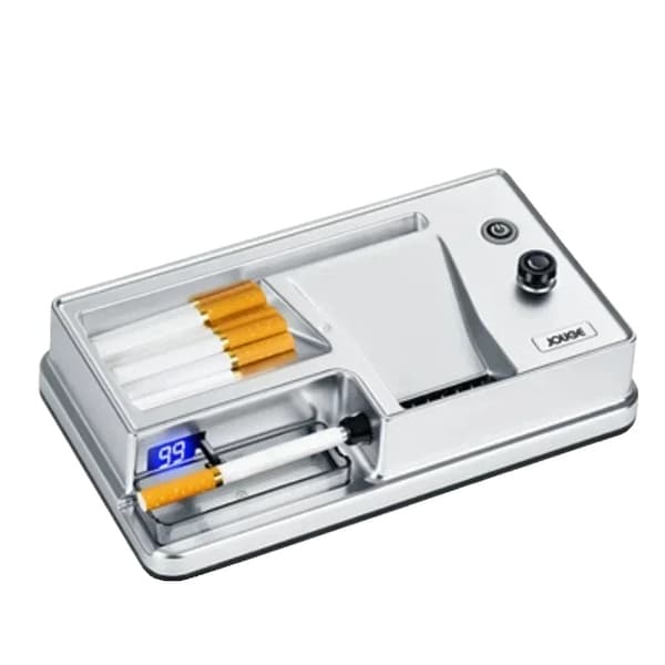 Elektrisk Cigaret Rullemaskine, 6.5/8mm Rør, Infrarød Sensor,Hvid tællestil