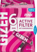 Miniatyrbild 4 av 4: Cigarettfilter Gizeh raucherbedarf gmbh - 20224 - Gizeh Pink Activ Filter 6 mm Lot med 10 kartonger med 34 filter