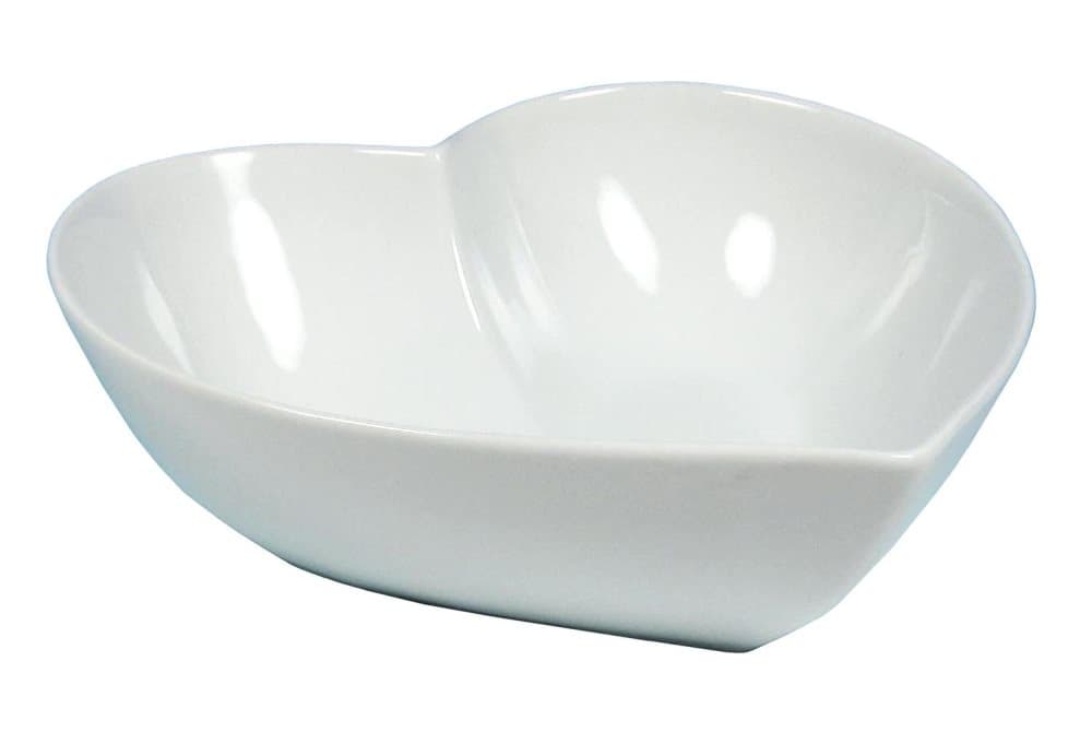 Skål Hjärta vit 23 cm