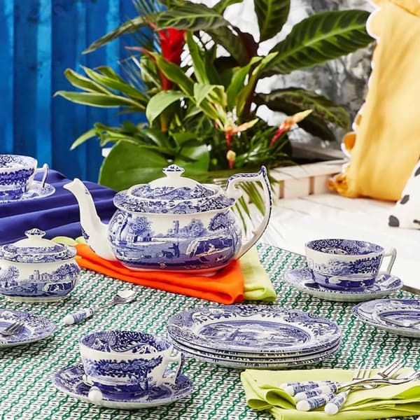 Blue Italian Skål 4-pack 7.8cm
