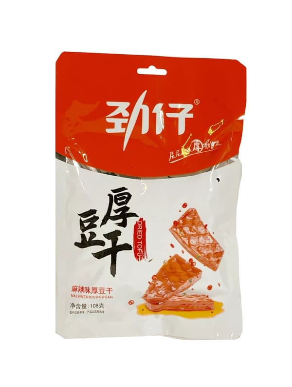 Snacks Marinerade Tofu Med Stark Chili Smak 108g Ma La Jin Zai CN