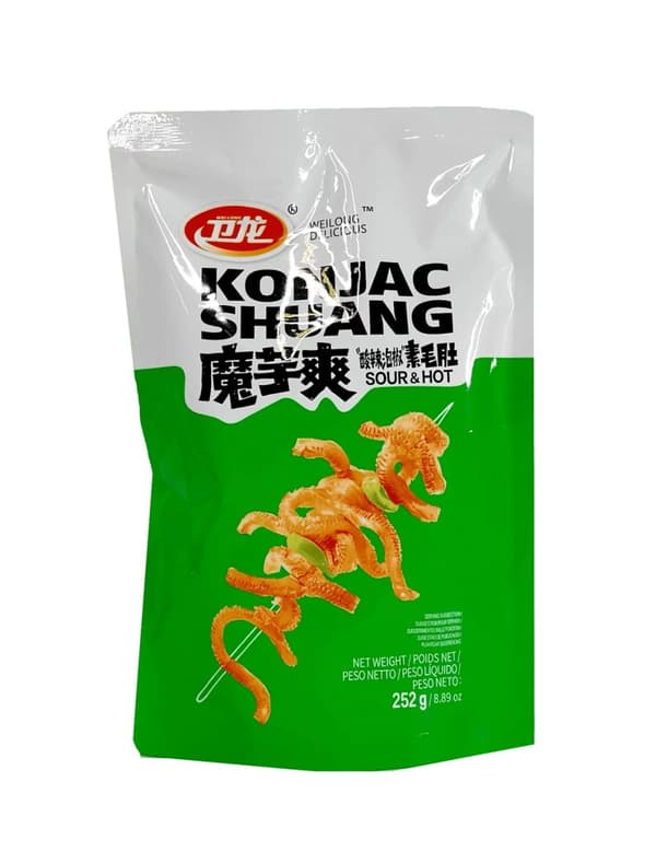 Konjac Snacks Surligt/Stark 252g MYS Wei Long Kina