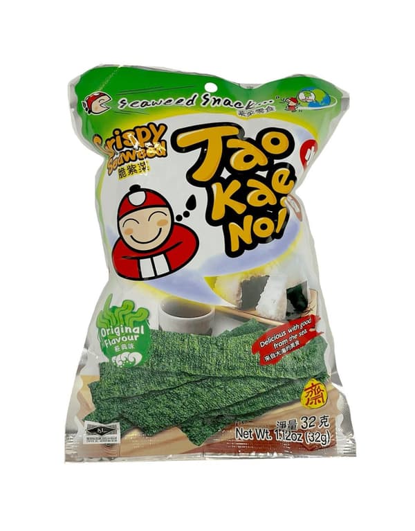 Snacks Sjögräs Original Smak 32g Taokaenoi Thailand
