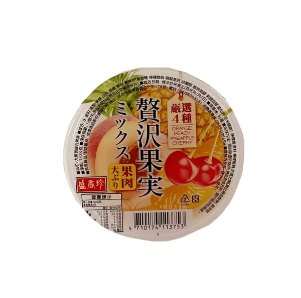 Fruktgelé Assorted Smak 240gx6st/Förp Sheng XIan Zhen Taiwan