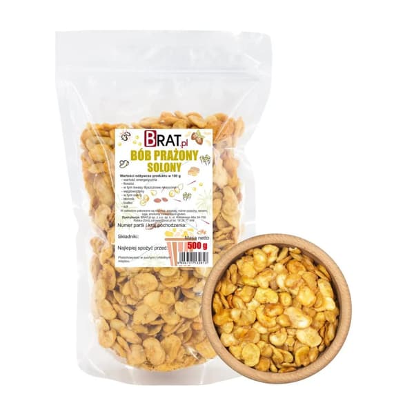 Paahdettuja suolattuja härkäpapuja 500 g